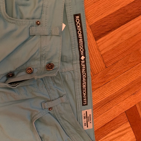 Buffalo David Bitton 36 x 32 beautiful teal pants - Picture 5 of 10